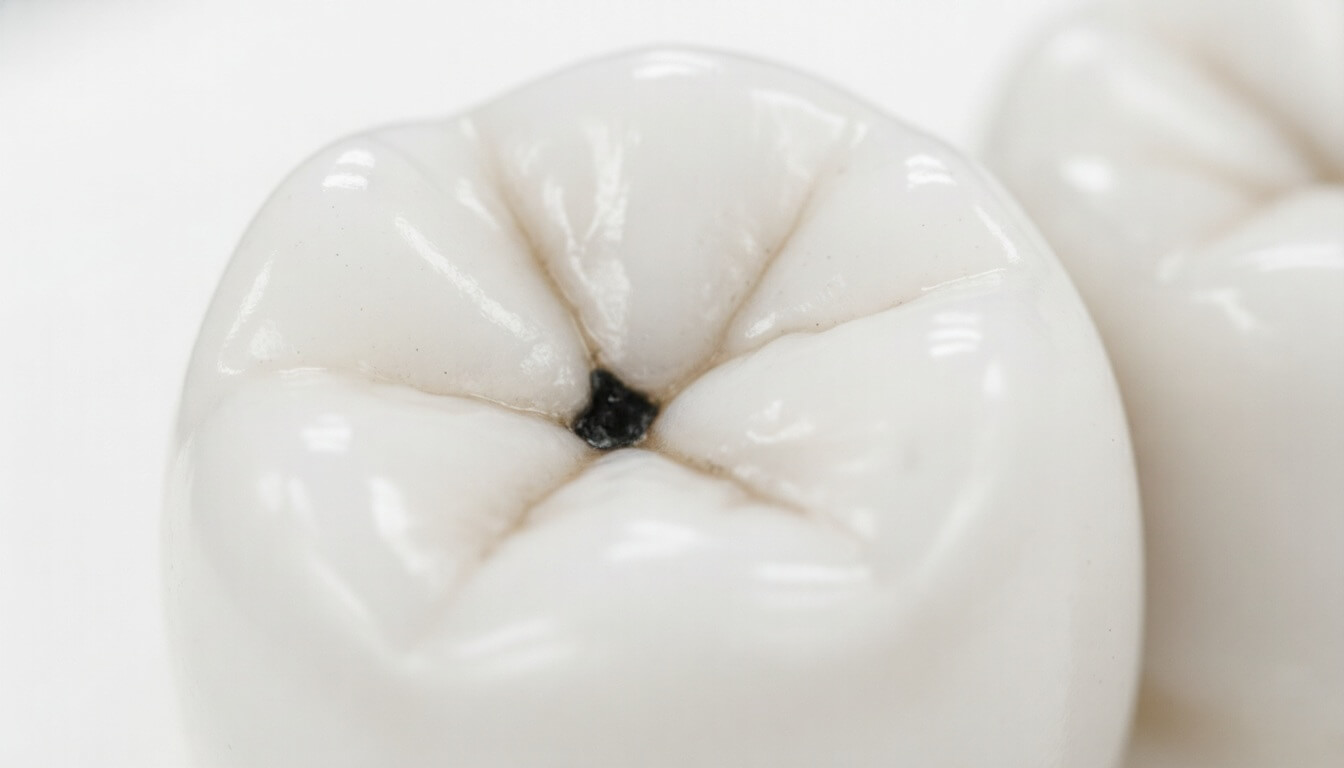 Маленькая дырка в зубе