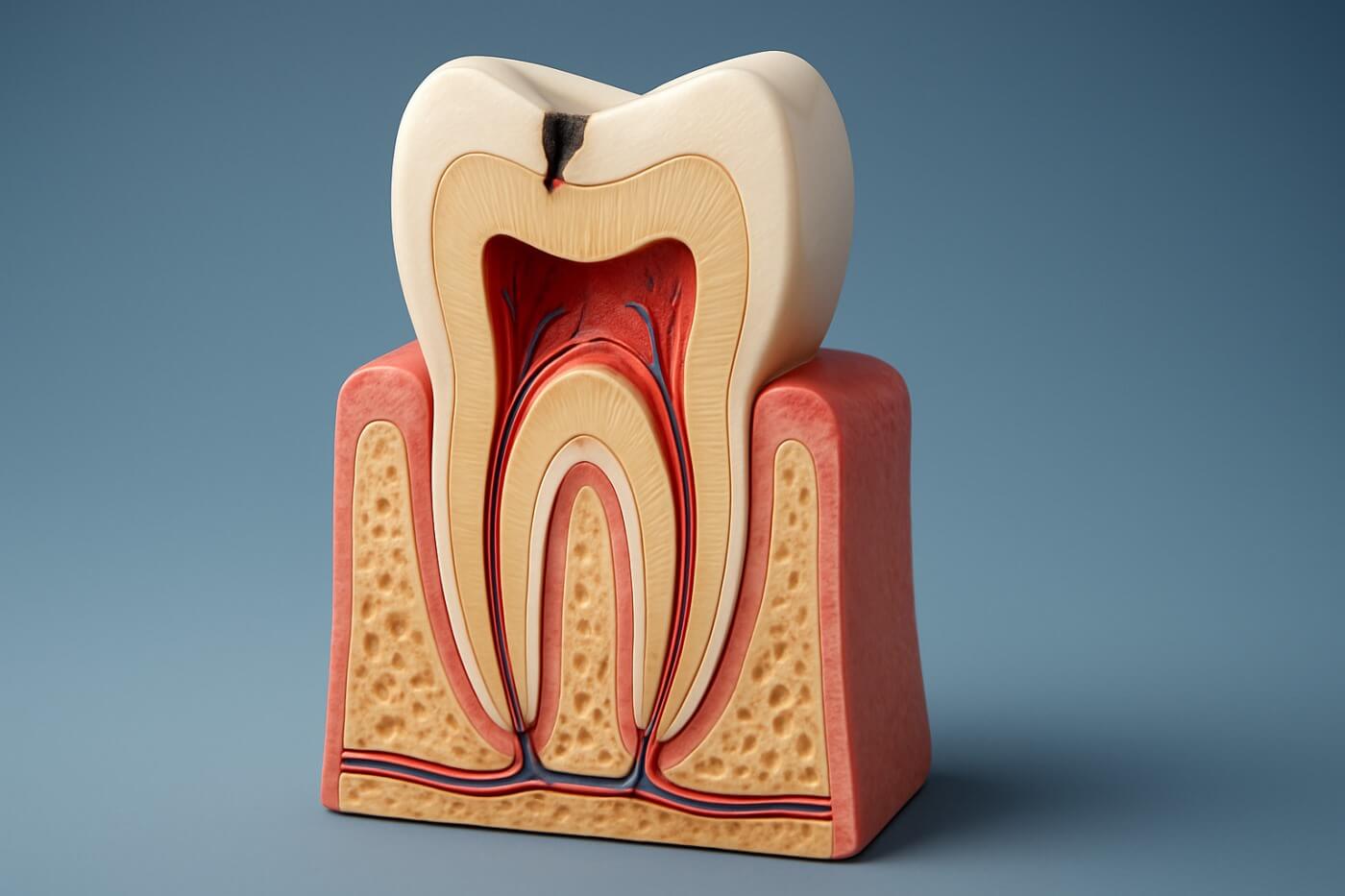 Средний кариес Средний кариес в дентине