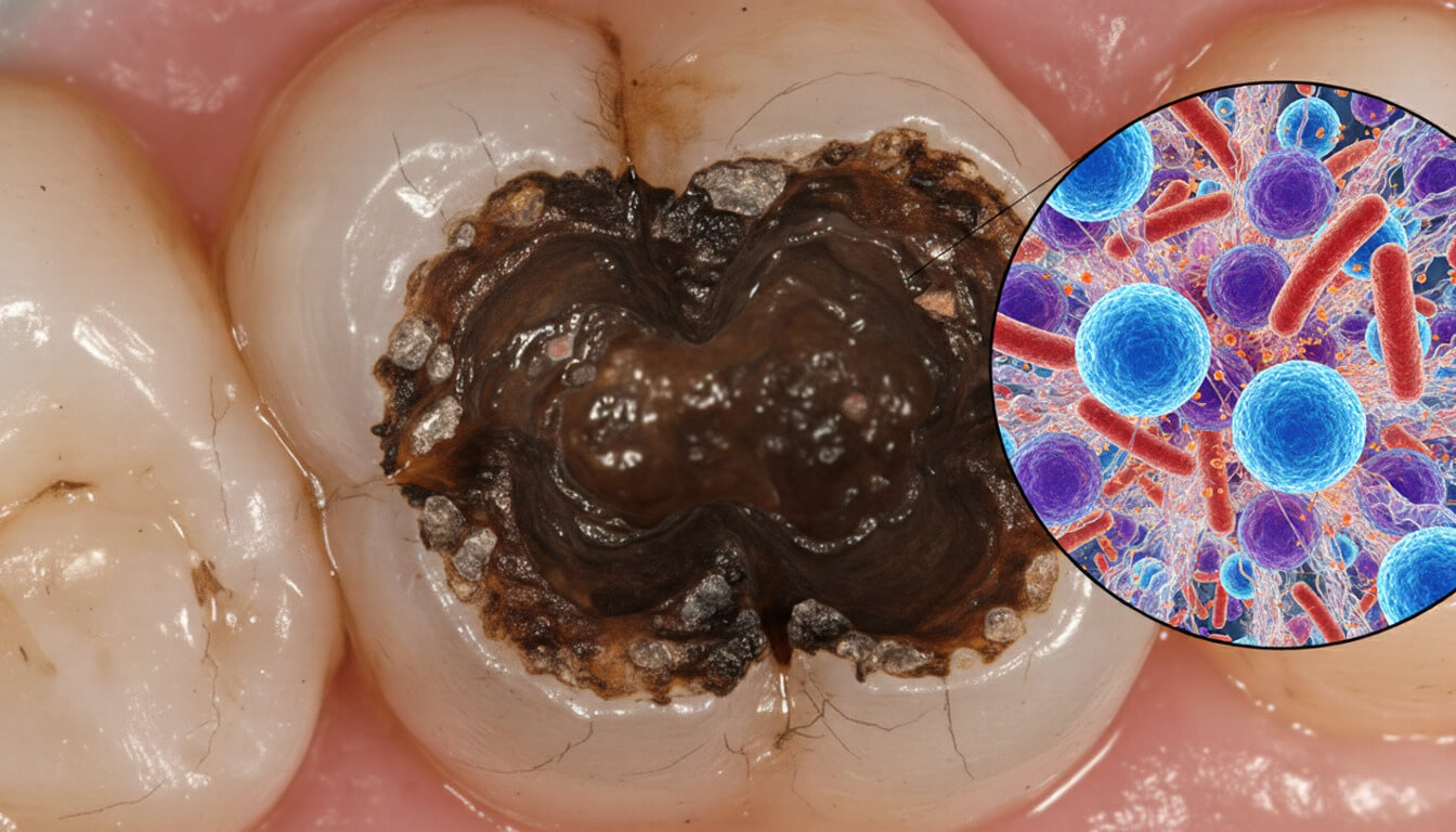 Визуализация бактерий в кариесе